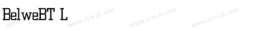 BelweBT Light字体转换
